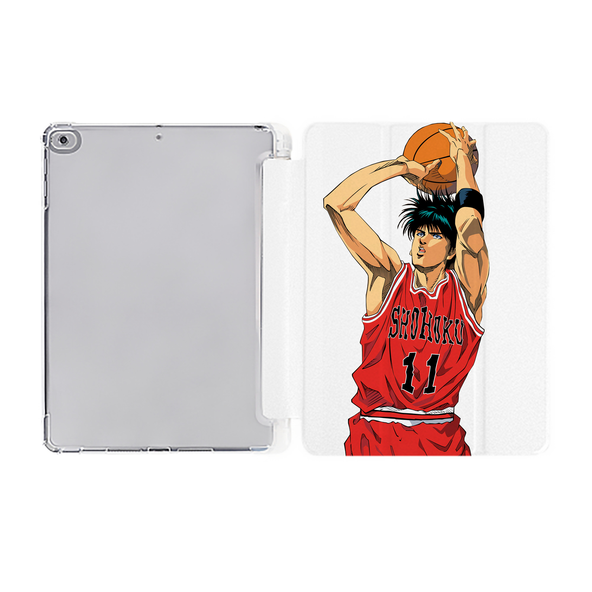 （画像用） SLAM DUNK／スラムダンク IPad ケース ペン収納付き 三つ折りスタンド PUレザー×シリコン 対応機種9.5/10.5/10.9インチ
